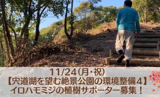 11/24（月・祝）【宍道湖を望む絶景公園の環境整備４】イロハモミジの植樹お手伝い募集！